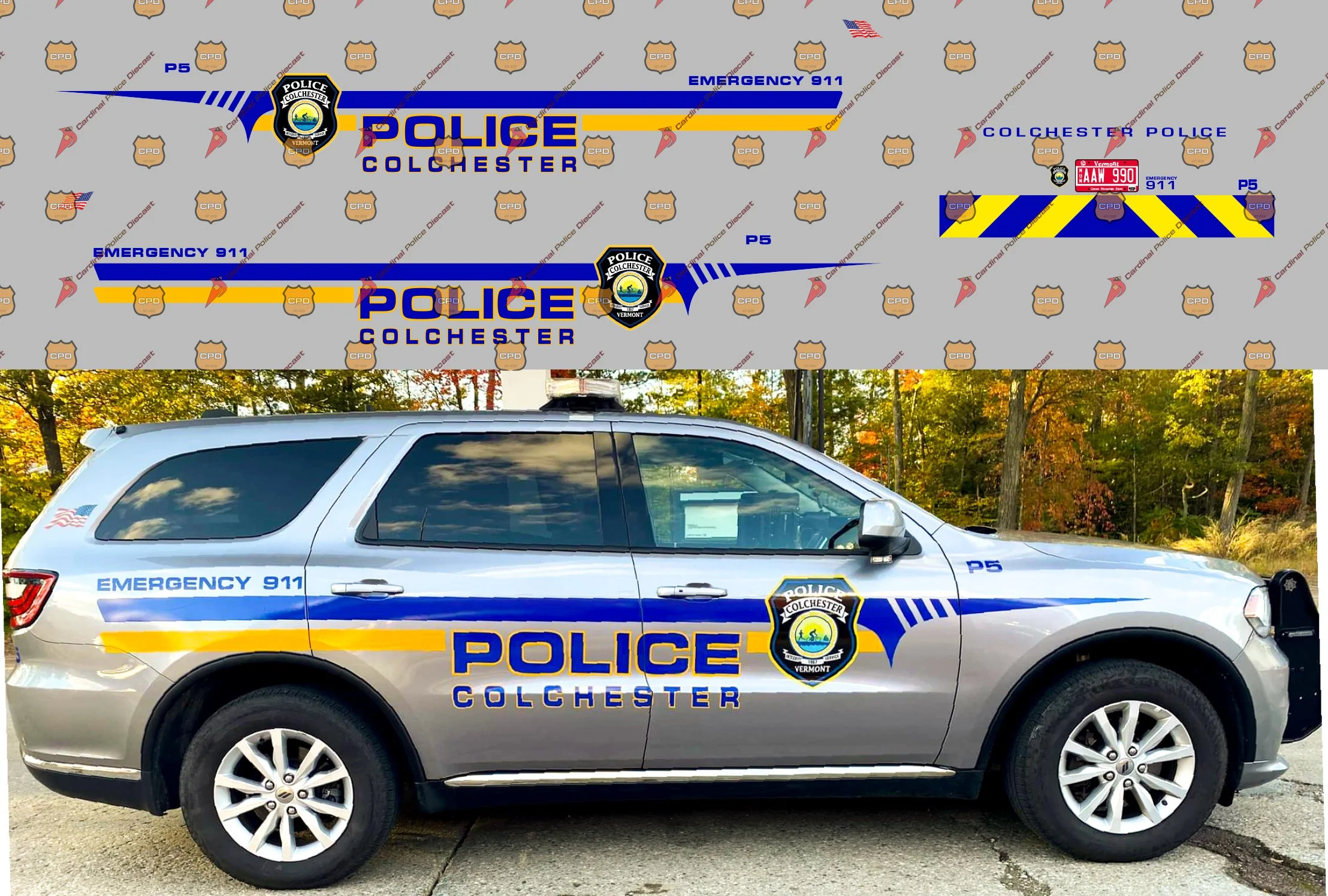 1/32 — Decals Store — Cardinal Police Diecast